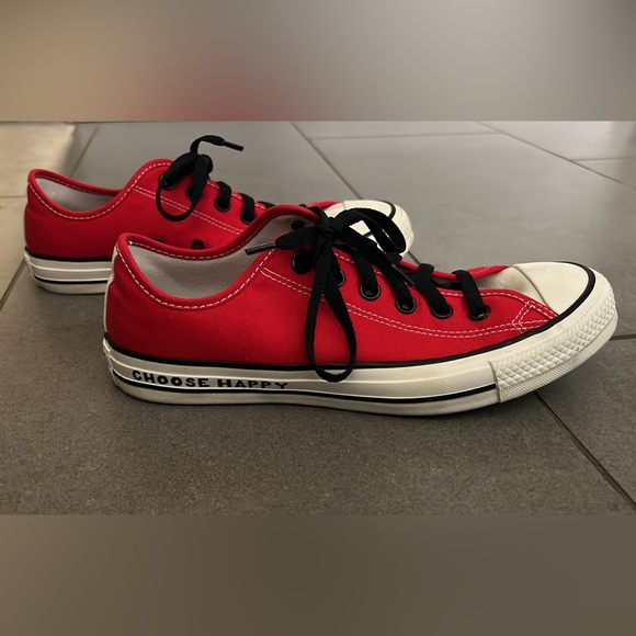 Red Custom Converse - Picture 1 of 6